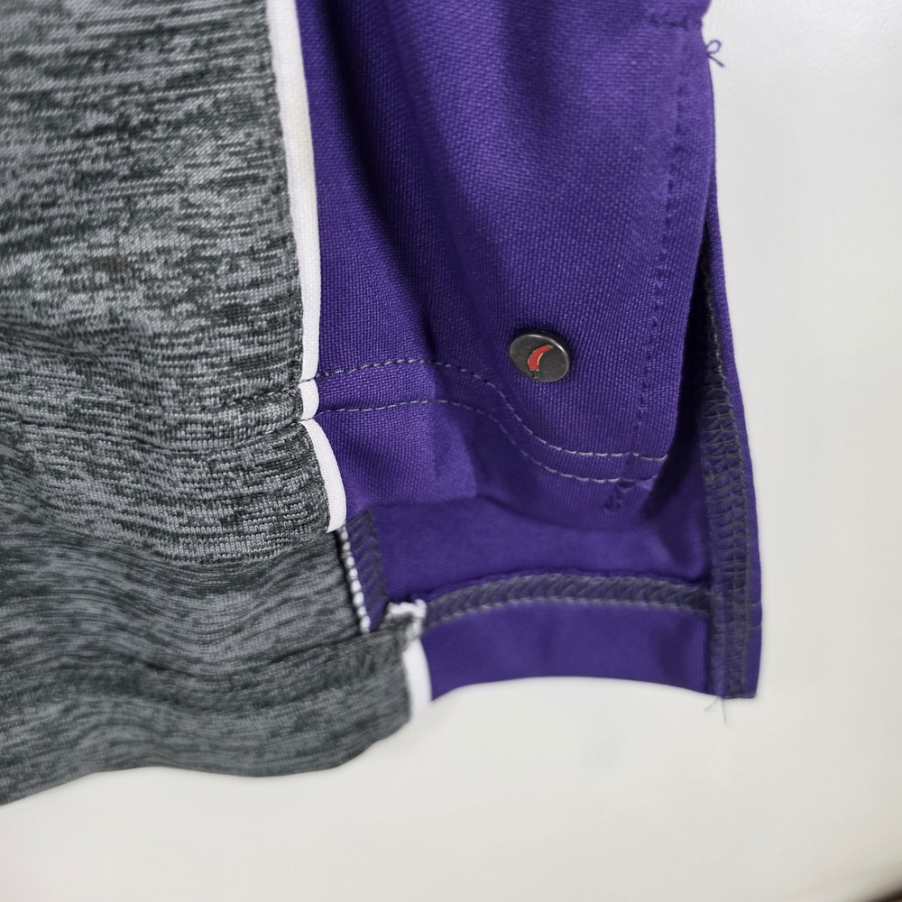 Chiliwear TCU Horned Frogs Mens Large Gray Purple Performance Polo Shirt NWT - Picture 9 of 9